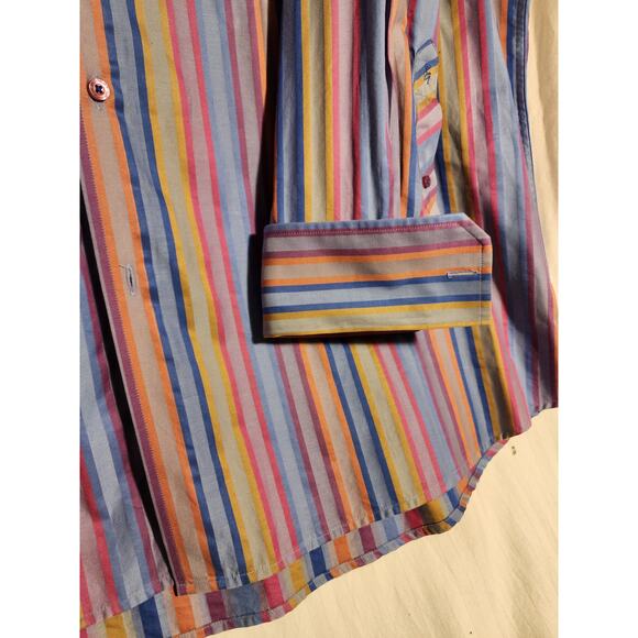 ROBERT GRAHAM 3XLB Long Sleeve Multicolored Dress Shirt - Picture 6 of 9